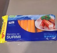 Mängden socker i Barretes de surimi