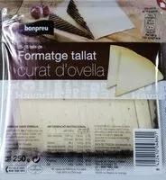 Mängden socker i Formatge tallat curat d'ovella