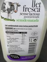Mängden socker i Llet fresca sense lactosa pasteurizada (semidesnatada)