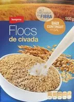 Mängden socker i Flocs de civada