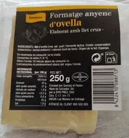 Mängden socker i Formatge anyene d'ovella