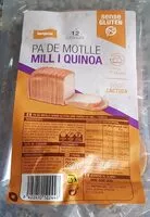 Mängden socker i Pa de motlle mill i quinoa