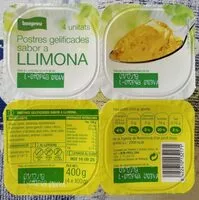 Mängden socker i Postres gelificades sabor a llimona