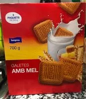 Mängden socker i Galetes amb mel