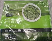 Mängden socker i Espinacas en hojas