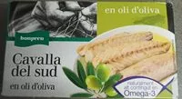 Mängden socker i Cavalla del sud en aceite de oliva