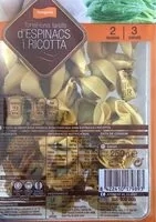 Mängden socker i Tortel·lonis farcits d'espinacs i ricotta