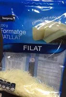 Mängden socker i Formatge fos ratllat filat