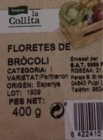 Mängden socker i Floretes de bròcoli