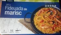 Mängden socker i Fideuada de marisc