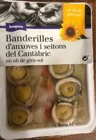 Mängden socker i Banderilles d'anxoves i seitons del Cantàbric