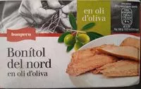 Mängden socker i Bonítol del nord oli oliva