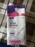 Mängden socker i Leche sin lactosa desnatada