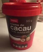 Mängden socker i Crema de cacau amb avellanes