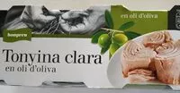 Mängden socker i Tonyina clara en oli d'oliva