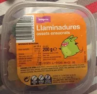 Mängden socker i Llaminadures ossets ensucrats