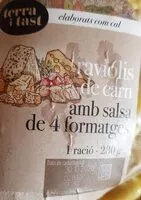 Mängden socker i Raviolis de carn amb salsa de 4 formatges