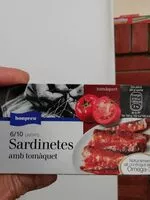 Mängden socker i Sardinetes amb tomàquet
