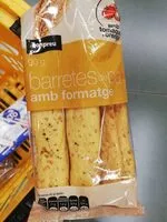 Mängden socker i Barritas de pan con queso