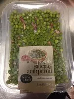 Mängden socker i Pèsols saltats amb pernil