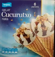 Mängden socker i Gelat cucurucho nata