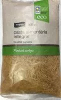 Mängden socker i Pasta alimentaria integral