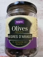 Mängden socker i Olives negres d'Aragó