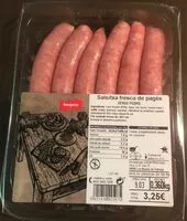 Mängden socker i Salchicha fresca de payés