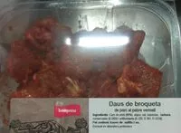 Mängden socker i Daus de broqueta