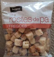 Mängden socker i Rostes de pa