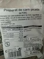 Mängden socker i Carne picada de cerdo