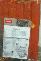 Mängden socker i Xistorra