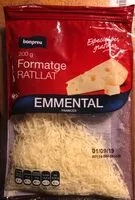 Mängden socker i Emmental Francés