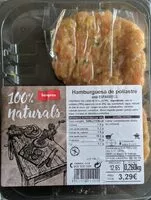 Mängden socker i Hamburguesa de pollo con espárragos