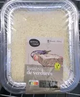 Mängden socker i Lasaña de verduras