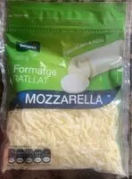 Mängden socker i Formatge ratllat mozzarella