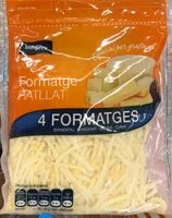 Mängden socker i Formatge ratllat 4 formatges