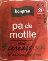 Mängden socker i Pa de motlle amb 9 cereals