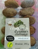 Mängden socker i Croquetes d'espinacs i formatge