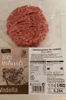 Mängden socker i Hamburguesa de vadella black angus