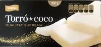 Mängden socker i Torró de Coco