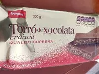 Mängden socker i Torró de xocolata cruixent