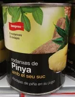 Mängden socker i Rodanxes de pinya amb el seu suc