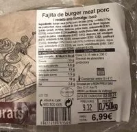 Mängden socker i Fajita de burger