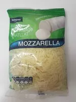 Mängden socker i Fornatge ratllat mozzarella