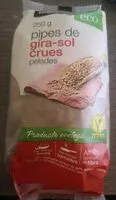 Mängden socker i Pipas de girasol crudas peladas