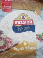 Mängden socker i Wraps con espelta y avena
