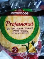 Mängden socker i Tortillas de maiz