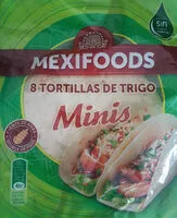 Mängden socker i 8 Tortillas de trigo minis