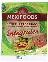 Mängden socker i Tortillas de trigo integral